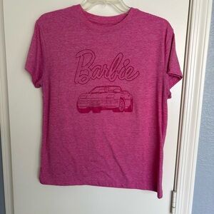 Barbie Pink Short Sleeve Tee with Car Graphic